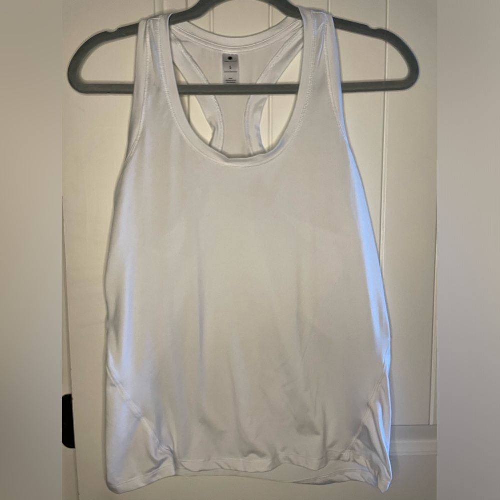 White Workout Tank Top